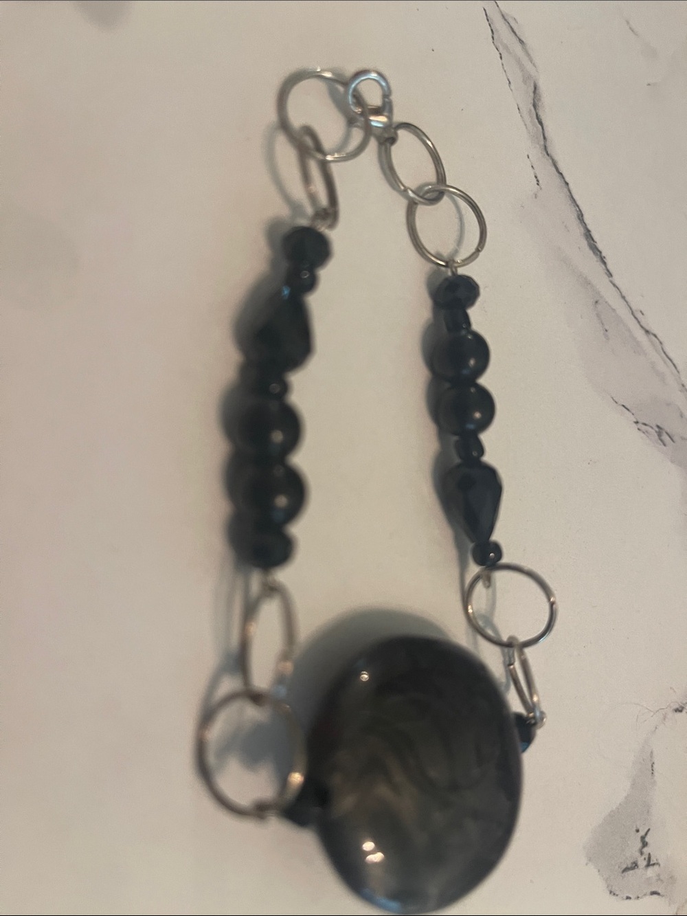 Elegant Black Beaded Bracelet - Womens Jewelry